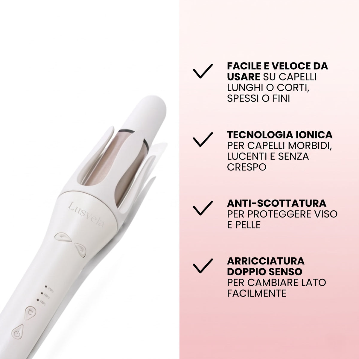 Lusvela Curl | Arricciacapelli automatico