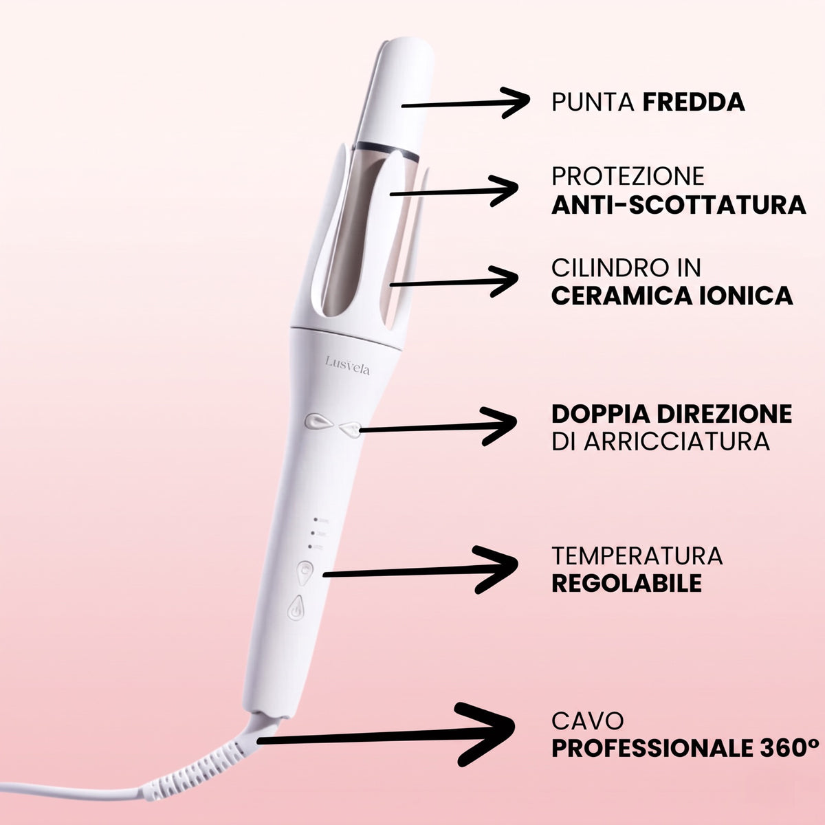 Lusvela Curl | Arricciacapelli automatico