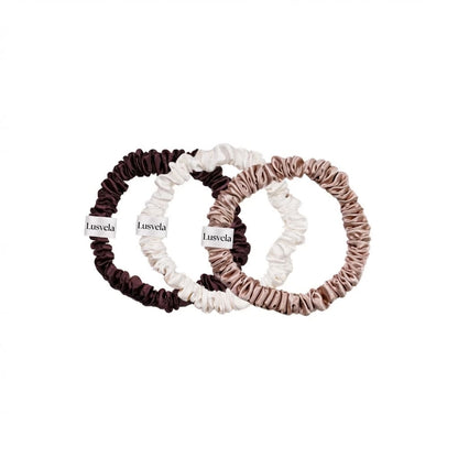 Lot de 3 chouchous en soie