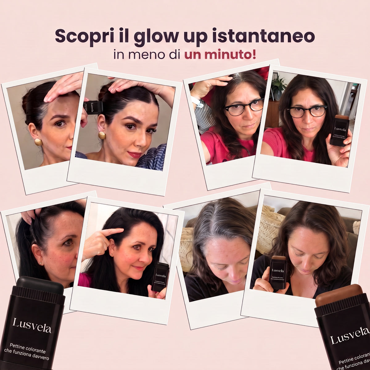 Lusvela™ Stick Copertura Istantanea Capelli Bianchi