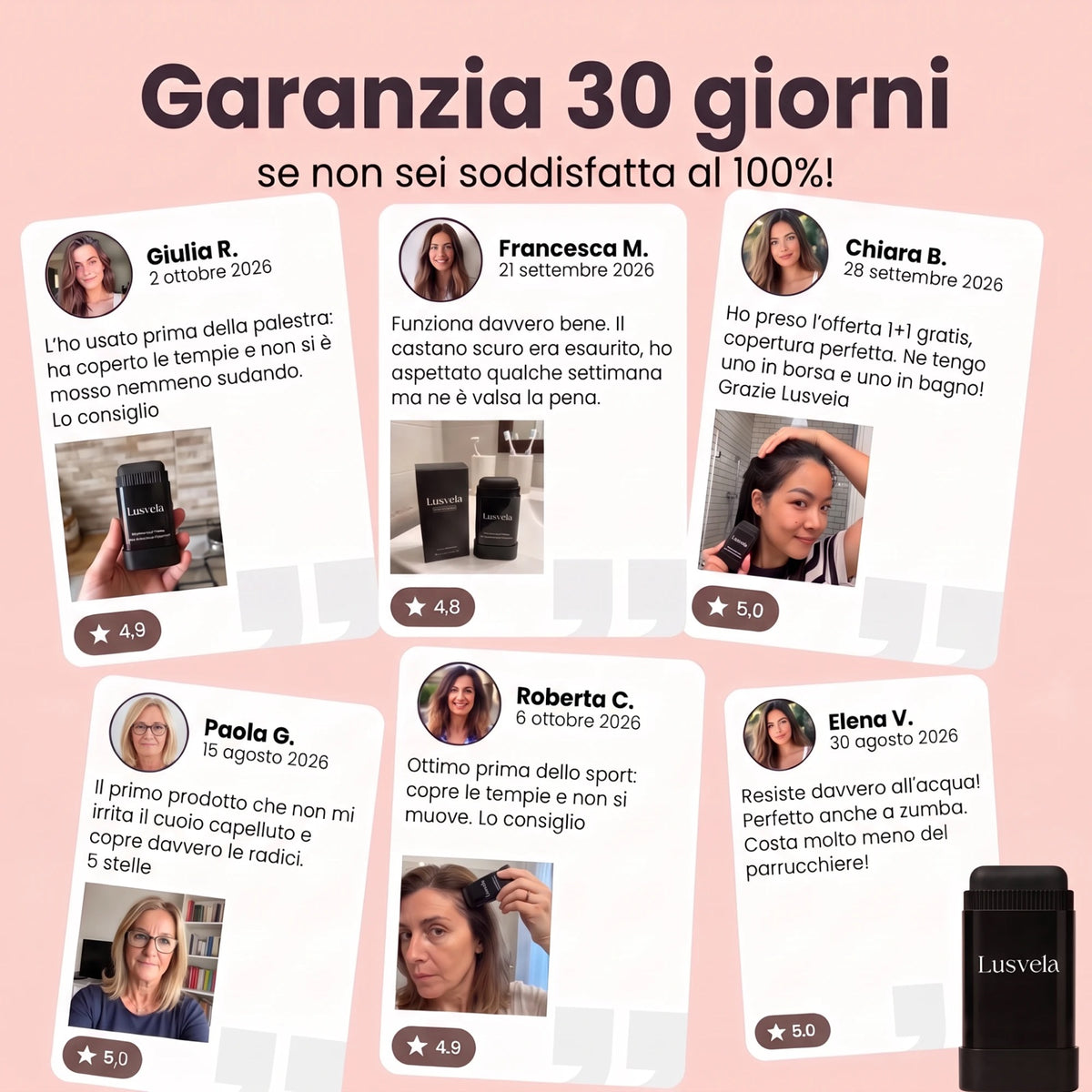 Lusvela™ Stick Copertura Istantanea Capelli Bianchi